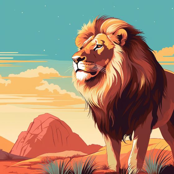 leo sign illustration thumbnail